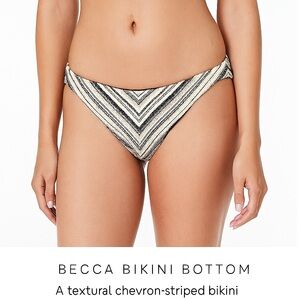 BECCA Black and White One Piece Swimwear Large